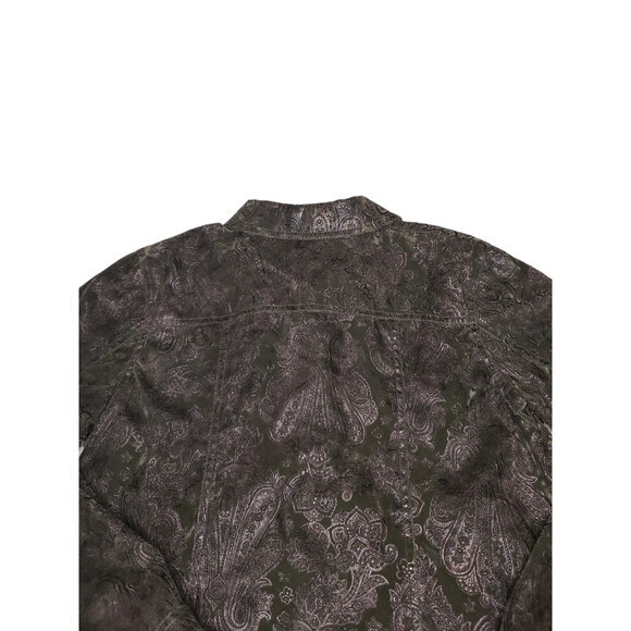 Erin London Dark Green Embosed Jacket - M - Picture 4 of 14